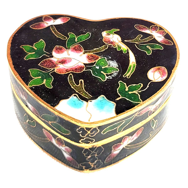 CLOISONNE BOX22 2.5X2.5 BLACK